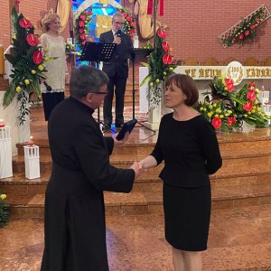 Medal BENEMERENTI dla Pani Bernadety  Zajchowskiej