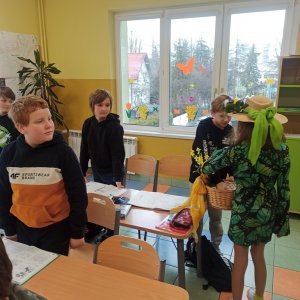 Naszą szkołę odwiedziła Pani Wiosna