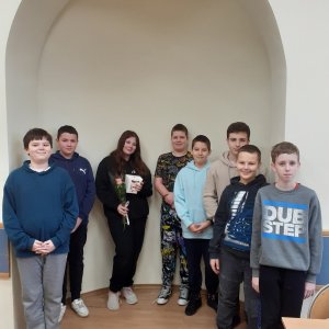 Dzień Kobiet w szóstej klasie.