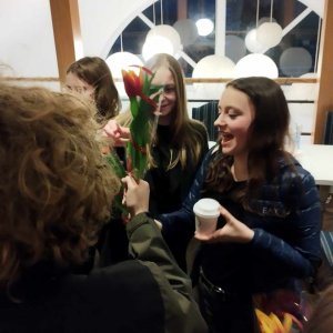 Wspólne świętowanie w klasie VII