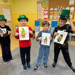 Uczniowie klas 1-3 KSP świętowali Dzień Świętego Patryka