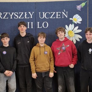 Klasa VIII na „Dniu Otwartym” w II LO