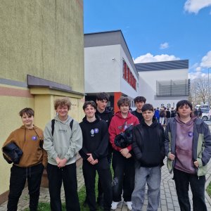 Klasa VIII na „Dniu Otwartym” w II LO